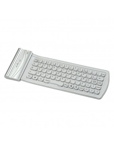 Mini Clavier Bluetooth en Silicone, Halterrego , Silver