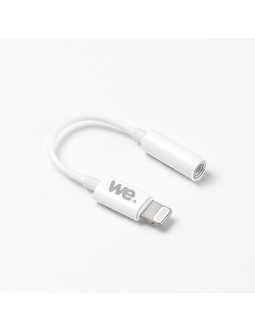 Adaptateur Lightning m le / jack 3.5mm femelle - blanc