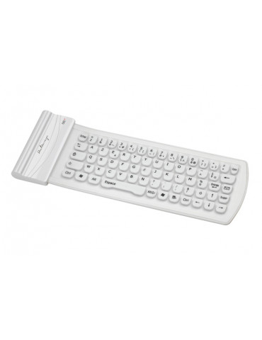 Mini Clavier Bluetooth en Silicone, Halterrego , Blanc