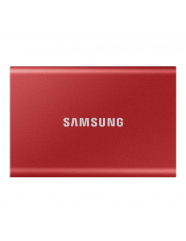 SSD EXT SAMSUNG T7 1TO rouge métallique USB 3.2 Gen 2 MU-PC1T0R/WW