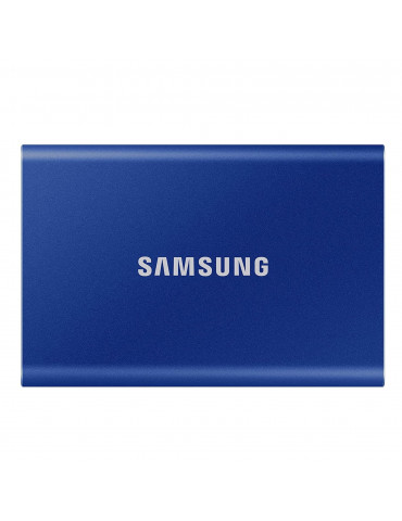 SSD EXT SAMSUNG T7 2TO bleu indigo USB 3.2 Gen 2 Lecture 1050 Mo/s Ecriture 1000