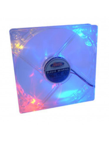 Ventilateur de 8CM transparent lumineux en 3 couleurs pour bo tier PC