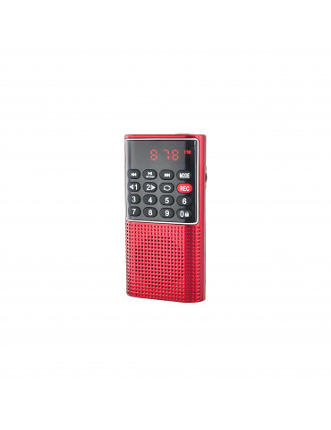 RADIO DE POCHE rechargeable FM, lecteur de carte micro SD RMS 3W, prise casque R