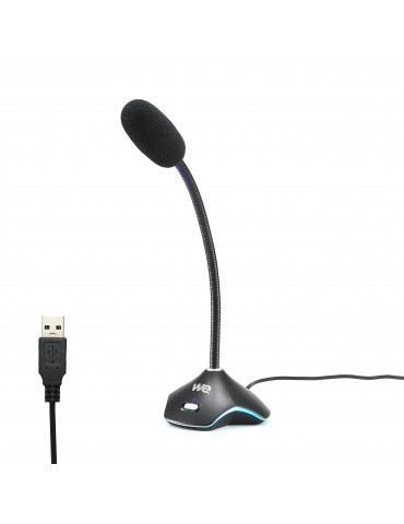 WE Gamium microphone gamer RGB USB avec touches de contr le de volume ,15 modes