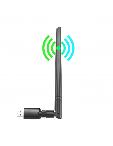CLE WIFI 1200Mbps DUAL BAND USB 3.0 300Mb/s en 2.4G, 867Mb/s en 5G antenne detac
