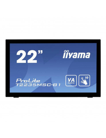 Moniteur IIYAMA 21.5Tactile PCAP 10 points Full HD 1920×1080 5ms VGA DVI DP HPs