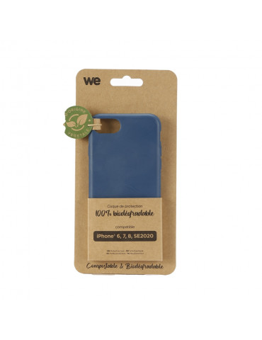 WE Coque de protection BIODEGRADABLE APPLE IPHONE 6 / 6S / 7 / 8 / SE 2020 Bleu: