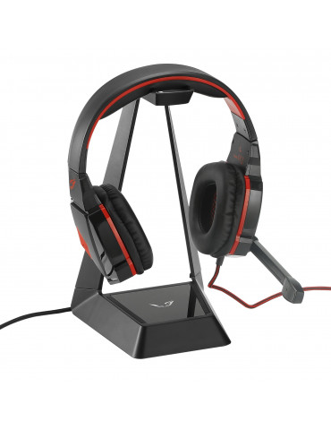 WE Gamium support universel pour casque / micro-casque gamer avec LEDs RGB, Hub