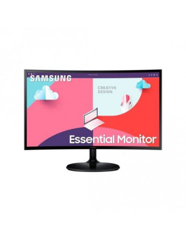 ECRAN 24'' SAMSUNG S24C366EAU Noir Incurvé 1800R 1920x1080 VA 16:9 4ms 250 cd/m