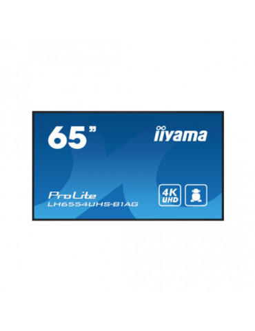 IIYAMA LFD 65 dalle IPS 24/7 3840×2160 DVI VGA 3xHDMI  2xHP 1xDP 2xUSB 1xMini j