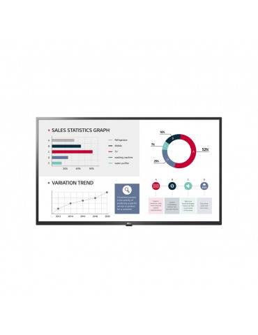 ECRAN LG 55 » LFD 16:9 16h/7j 3840x x2160 400cd/m 3xHDMI 2xUSB RJ45/RS232C/Audio