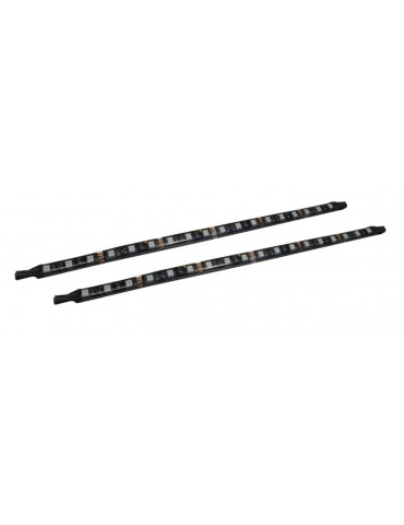 LED RGB 30cm de 16 led, Fixation aimant e/autocollante, 2 pcs/pack