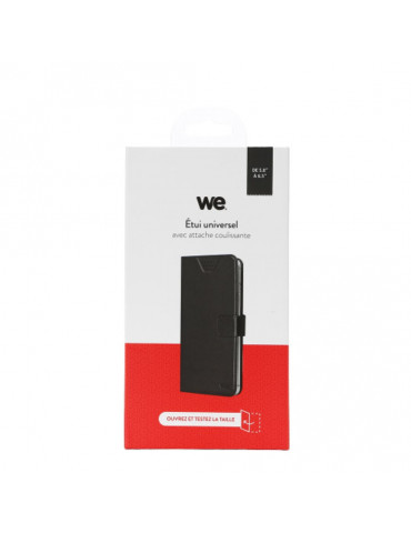 ***WE Etui de protection AUTOCOLLANT UNIVERSEL - XL - 5.9  .5 Noir