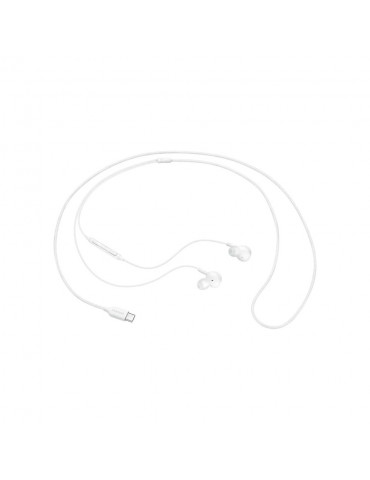 Ecouteurs intra auriculaires filair Cable tissu Blanc Sound by AKG, USB type C S