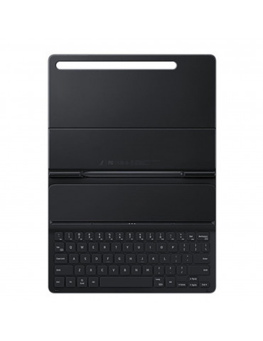 Book Cover Keyboard Galaxy Tab S7 / S8 NOIR. sans Touch Pad clavier non-amovible