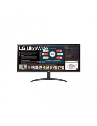 ECRAN LG 34  Noir 34WP500-B.BEU 21:9 UWQHD IPS 5ms 2560X1080 250cd/m2 2xHDMI Fr