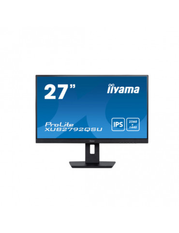 Ecran IIYAMA 27 dalle IPS 5ms 2560×1440 350 cd/m  HP écouteurs DVI HDMI Display