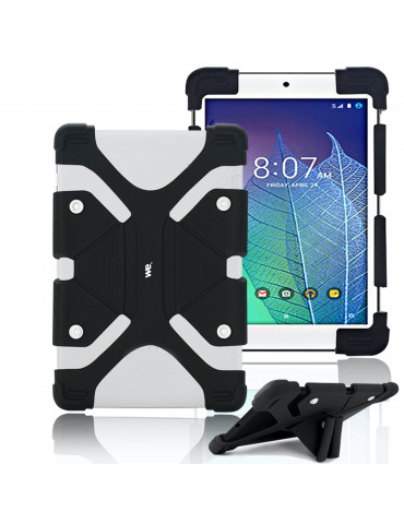 Protection Universelle en silico pour tablettes 8.9/12 Noir Système en silicone