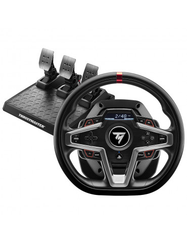 THRUSTMASTER T248 PS Licence off.PS5 Force Feedback Ecran LCD 25 bts Pedalier ma