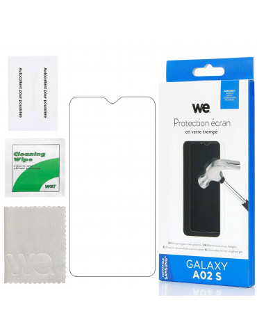 WE Verre trempé SAMSUNG GALAXY A02S: Protection écran – anti-rayures – anti-bull