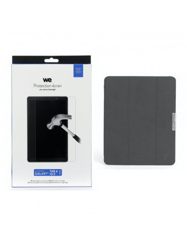 Bundle Etui tablette Samsung Tab A 10,5 2018 + Verre trempé - Galaxy A 10,5.