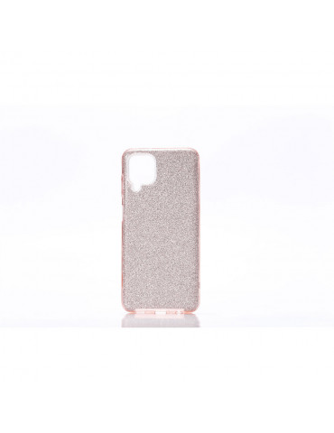 We coque de protection PAILLETTES SAMSUNG GALAXY A12 Rose: Effet brillant   rési