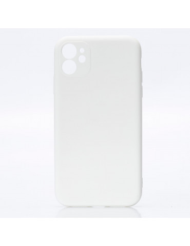 We Coque de protection SILICONE APPLE IPHONE 11 Blanc: Matière silicone – effet