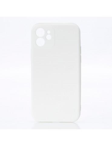 We Coque de protection SILICONE APPLE IPHONE 12 Blanc: Matière silicone – effet