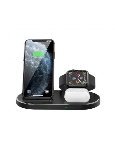 WE Dock de charge Apple 3-en-1 iPhone / AirPods / Apple Watch Induction 15W / 2W