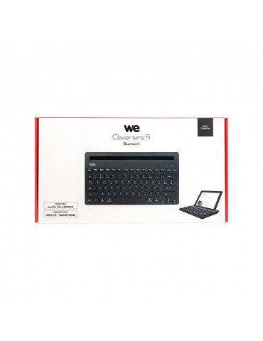 WE Clavier Bluetooth universel avec fonction support pour tablette/smartphone –