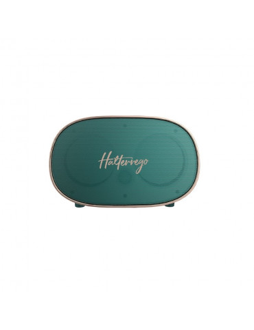 Enceinte Bluetooth Halterrego style rétro couleur verte. BT V5.0, lecteur de car