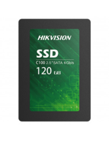 SSD Interne HIKVISION 2.5 120 Go C100 SATA 6.0Gbps SATA-III 3D TLC 556 MB/s 40