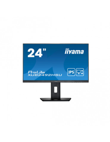 Ecran IIYAMA 24 IPS 16:9 4ms 1920×1080 ULTRA MINCE HPs VGA HDMI DisplayPort USB