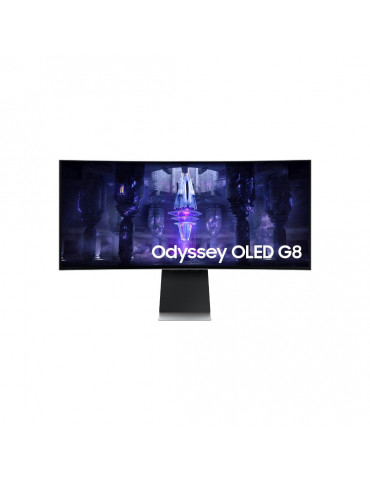 Ecran 34'' Samsung Gaming ODYSSEY G8 OLED Gris 175Hz 0,1ms 3440x1440 Incurvé 180