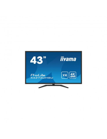 Ecran IIYAMA 43 Noir 4K UHD dalle VA fonction PbP 3840x2160 3ms Displayport 2xH