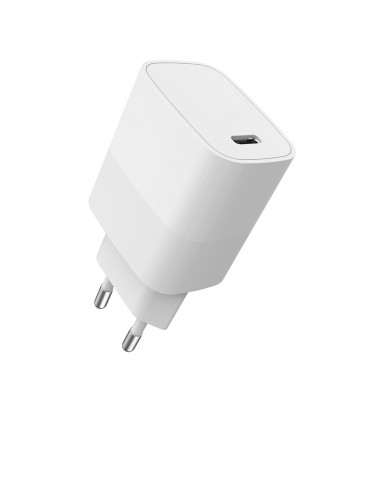 Chargeur secteur WE 1 Port USB-C : 5V/3A, 9V/2.22A, 12V/1.67A, 20W, Power Delive