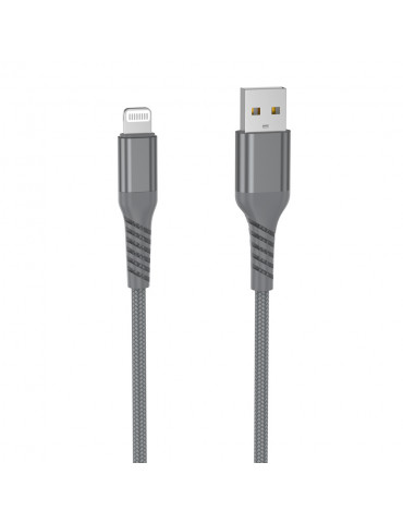 C ble USB/Lightning m le/m le avec cordon en nylon + kevlar 400D - 1m