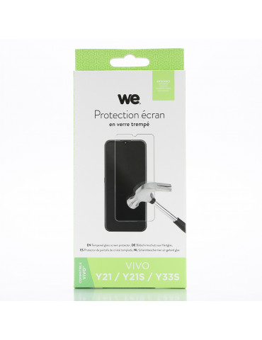 WE Verre trempé VIVO Y21 / Y21S / Y33S: Protection écran – anti-rayures – anti-b