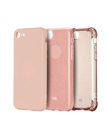 WE Pack de 3 coques de protection IPHONE 7 / 8 / SE 2020 / SE 2022 Rose: Coque G