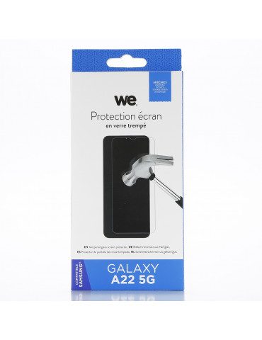 WE Verre trempé SAMSUNG GALAXY A22 5G: Protection écran – anti-rayures – anti-bu