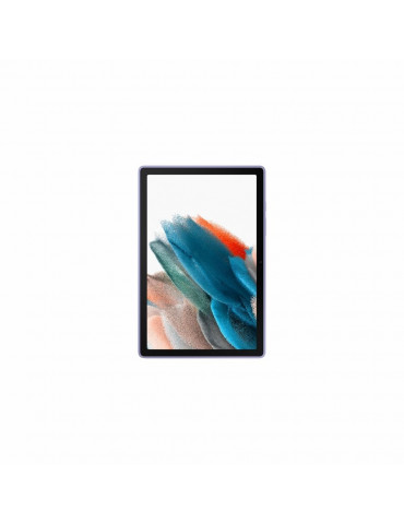 Coque arrière transparente Tab A8 bords renforcés et colorés en Bleu Lavande Cle