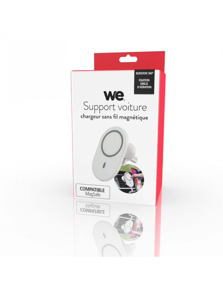 WE Support voiture avec charge induction, compatible Magsafe pour