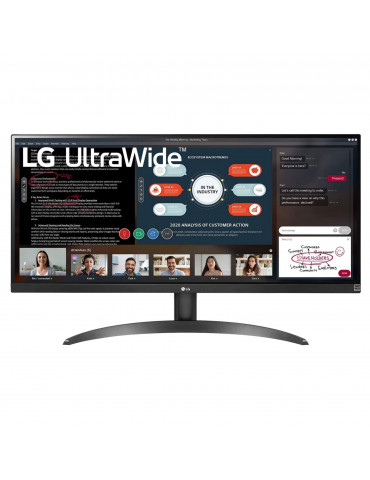 ECRAN LG 29 Noir 29WP500-B 21:9 UWFHD 5ms 2560 1080 250cd/m2 2xHDMI FreeSync HD