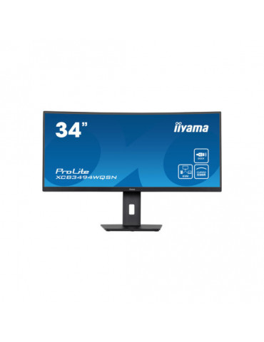 Ecran IIYAMA 34 Noir VA 21:9 incurvé 4ms 3440×1440 UWQHD 0.4ms 300 cd/m  HPs 1x