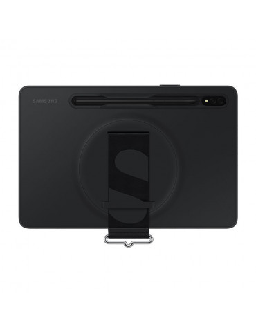 Strap Cover Tab S8 Coloris Noir Coque arrière avec lanière pour meilleure prise