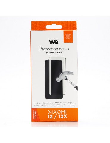 WE verre trempé XIAOMI 12 / 12X: Verre trempé 3D – protection écran – anti-rayur