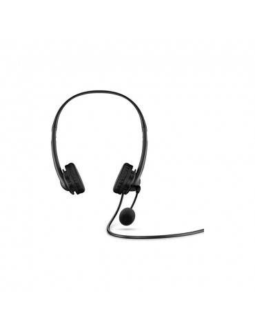 Casque Stereo HP Headset 400 Noir filaire cuir végétal idéal pour télétravail,