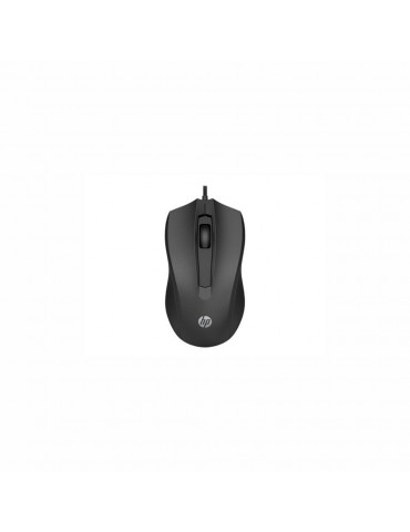 Souris filaire HP 100 Noire, Forme galbee qui epouse la courbe naturelle de la m