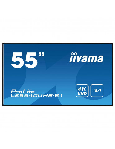 IIYAMA LFD 55 dalle AMVA3 4K 3840×2160 VGA DVI 2xHDMI 350 cd/m  4000:1 8ms VESA