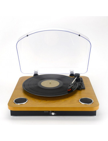 Platine vinyle Halterrego avec HP intégrés/Couvercle, RMS 2*2W,RCA OUT, Lec et E